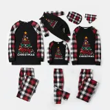Christmas Matching Family Pajamas We Wish You A Merry Christmas Red Black Pajamas Set
