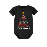 Christmas Matching Family Pajamas We Wish You A Merry Christmas Black Pajamas Set