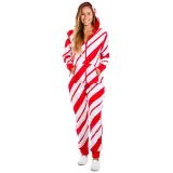 Christmas Couple Matching Pajamas Sets Snowflake Deer Hooded Christmas Jumpsuit