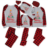 Christmas Matching Family Pajamas We Wish You A Merry Christmas Gray Pajamas Set