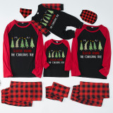 Christmas Matching Family Pajamas Rocking Around The Christmas Tree Red Black Pajamas Set