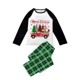 Christmas Matching Family Pajamas Christmas Gift Truck Green Pajamas Set