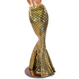 Women Halloween Mermaid Skirt Costume