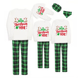 Christmas Matching Family Pajamas Christmas Deer Is Here Green Pajamas Set