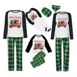Christmas Matching Family Pajamas Christmas Gift Truck Green Pajamas Set