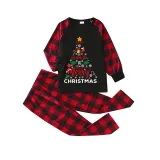 Christmas Matching Family Pajamas We Wish You A Merry Christmas Black Pajamas Set