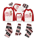 Christmas Matching Family Pajamas Merry Christmas Snowflake Deer Reindeer Pants Pajamas Set