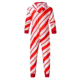 Christmas Couple Matching Pajamas Sets Snowflake Deer Hooded Christmas Jumpsuit