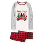 Christmas Matching Family Pajamas Christmas Gift Truck Red Pajamas Set