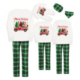 Christmas Matching Family Pajamas Christmas Gift Truck Green Pajamas Set