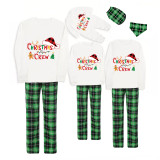 Christmas Matching Family Pajamas Gingerbread Christmas Crew Green Pajamas Set