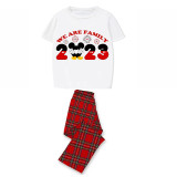 Family Matching Pajamas Exclusive Design Cartoon Mice We Are Family 2023 Gray Pajamas Set