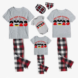Family Matching Pajamas Exclusive Design Cartoon Mice We Are Family 2023 Gray Pajamas Set
