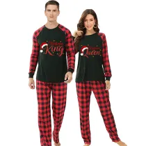 Christmas Couple Pajamas Matching Sets Christmas King & Queen Adult Loungwear Gray Pajamas Set