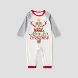 Christmas Matching Family Pajamas Believe In The Magic Of Christmas Red Pajamas Set