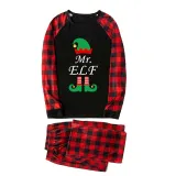 Christmas Couple Pajamas Matching Sets Mr & Mrs ELF Adult Loungwear White Pajamas Set