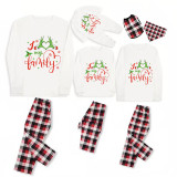Christmas Matching Family Pajamas Snowflake Love My Family Red Pajamas Set