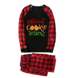 Christmas Couple Pajamas Matching Sets Official Cookie Tester & Baker Adult Loungwear White Pajamas Set