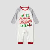 Christmas Matching Family Pajamas Magical Christmas Tree Red Pajamas Set