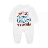 Christmas Matching Family Pajamas Believe Gingerbread Man Blue Pajamas Set
