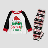 Christmas Matching Family Pajamas 2023 Family Christmas Hat Gray Reindeer Pants Pajamas Set