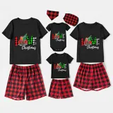 Christmas Matching Family Pajamas Love Christmas Trucks Black Pajamas Set
