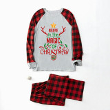 Christmas Matching Family Pajamas Believe In The Magic Of Christmas Gray Pajamas Set