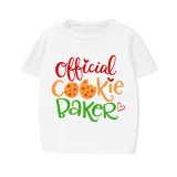 Christmas Couple Pajamas Matching Sets Official Cookie Tester & Baker Adult Loungwear Short Pajamas Set