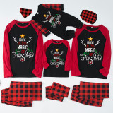 Christmas Matching Family Pajamas Believe In The Magic Of Christmas Black White Plaids Pajamas Set