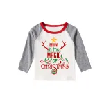 Christmas Matching Family Pajamas Believe In The Magic Of Christmas Gray Reindeer Pants Pajamas Set