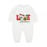 Christmas Matching Family Pajamas Love Snowman Christmas Red Pajamas Set