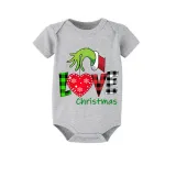 Christmas Matching Family Pajamas Love Christmas Short Pajamas Set