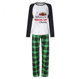 Christmas Matching Family Pajamas Believe Christmas Tree Green Pajamas Set