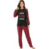 Christmas Couple Pajamas Matching Sets Dear Santa She's & He's The Naughty Ones Adult Loungwear White Pajamas Set