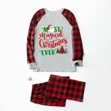 Christmas Matching Family Pajamas Magical Christmas Tree Gray Pajamas Set