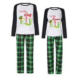 Christmas Couple Pajamas Matching Sets I am The King & Queen Elf Adult Loungwear Red Pajamas Set