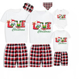 Christmas Matching Family Pajamas Love Snowman Christmas Short Pajamas Set
