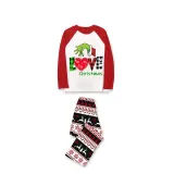 Christmas Matching Family Pajamas Love Christmas Gray Reindeer Pants Pajamas Set