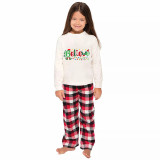 Christmas Matching Family Pajamas Believe String Light Red Pajamas Set