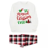 Christmas Matching Family Pajamas Magical Christmas Tree Red Pajamas Set