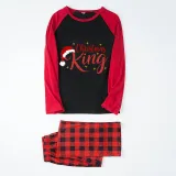 Christmas Couple Pajamas Matching Sets Christmas King & Queen Adult Loungwear Black Pajamas Set