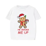 Christmas Couple Pajamas Matching Sets Sweet Gingerbread Man Adult Loungwear Short Pajamas Set