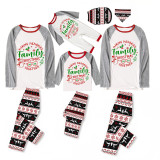 Christmas Matching Family Pajamas 2023 Family Christmas Together Gray Reindeer Pants Pajamas Set