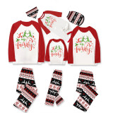Christmas Matching Family Pajamas Snowflake Love My Family Gray Reindeer Pants Pajamas Set