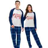 Christmas Couple Pajamas Matching Sets Christmas King & Queen Adult Loungwear Green Pajamas Set
