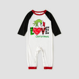 Christmas Matching Family Pajamas Love Christmas Gray Pajamas Set