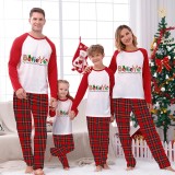 Christmas Matching Family Pajamas Believe Gingerbread Man Red Pajamas Set