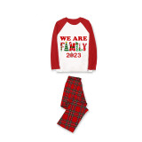 Christmas Matching Family Pajamas 2023 We Are Family Red Pajamas Set