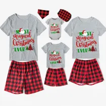 Christmas Matching Family Pajamas Magical Christmas Tree Short Pajamas Set