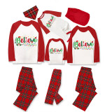 Christmas Matching Family Pajamas Believe String Light Red Pajamas Set